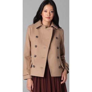 Club Monaco Camel Wool Peacoat Xs